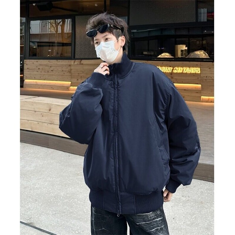 春秋立领棒球棉服男士廓形高级感冬季外套棉袄棉衣M8210/P95,男装棉衣,星座506