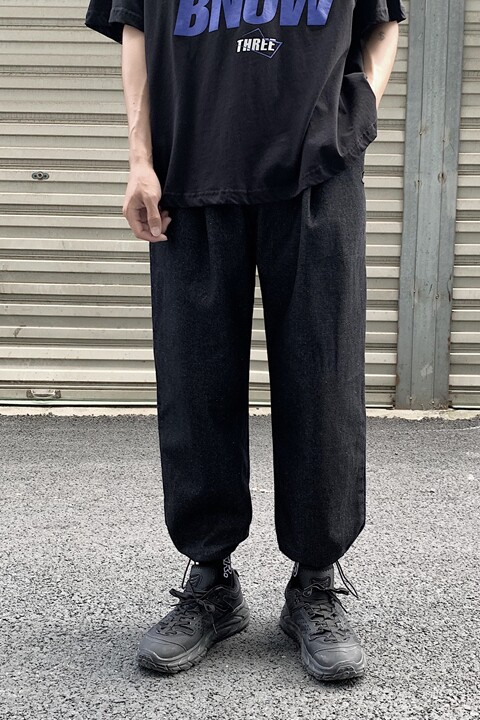 现货2021港风春夏款情侣款男牛仔裤束脚九分女牛仔休闲裤B,男装牛仔裤,星座1008