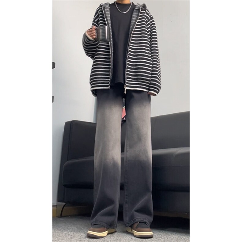 渐变修身牛仔裤美式高街vibe裤子XZ310A-4-NZ11-P55图片
