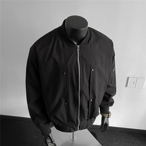 美式ins棒球服外套男女潮牌宽松痞帅飞行员情侣外套 J51339 P65图片