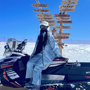 冬新防风防水加棉加厚户外滑雪服大码外套M42+K1002J加绒-P240图片