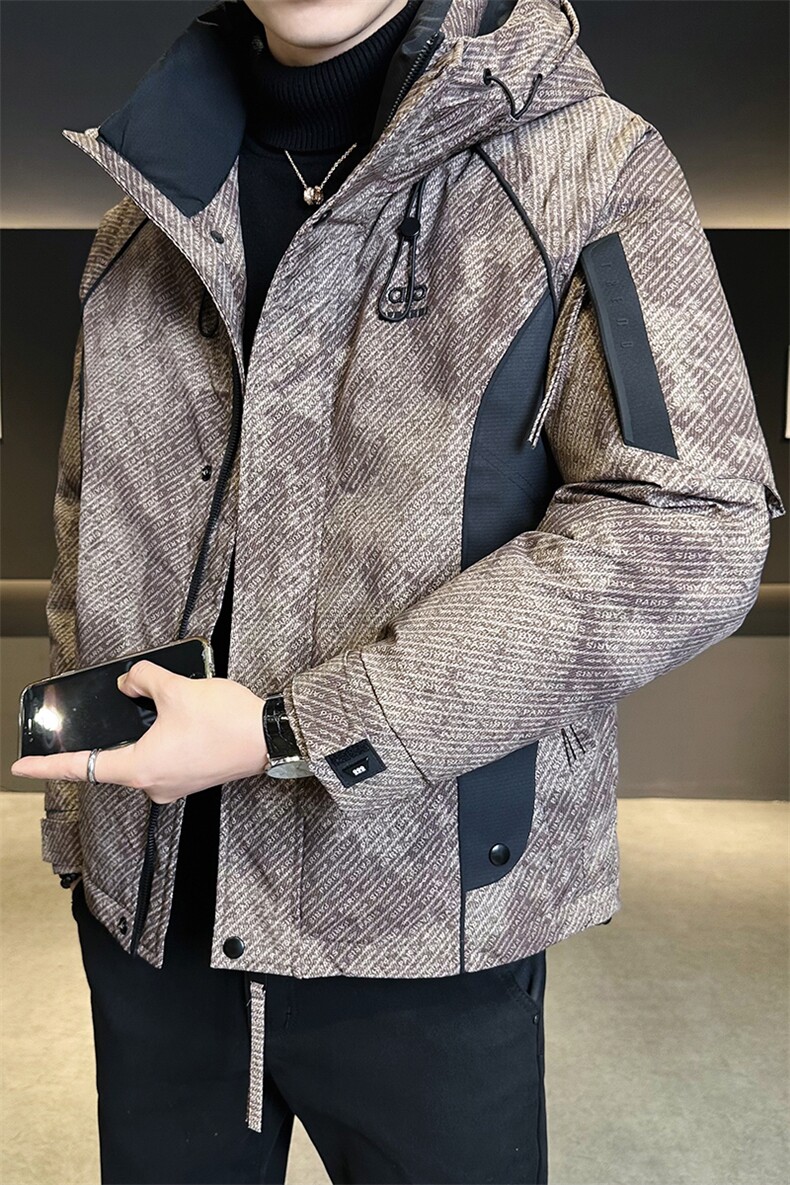 标50绒冲锋衣羽绒服男连帽三防面料保暖Y8616-P235控券后298,男装夹克,电商B321-1
