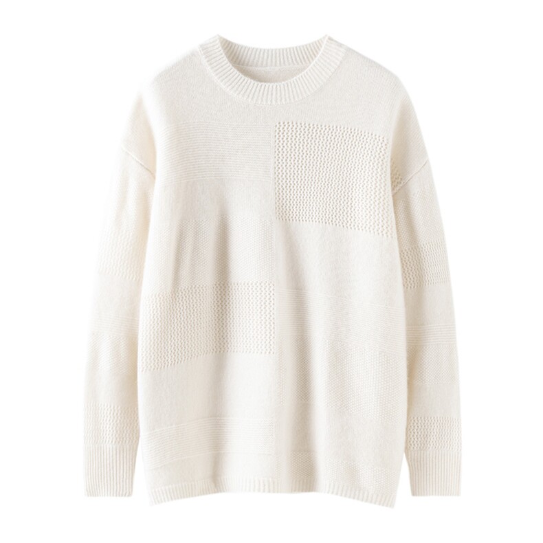 纯色经典百搭保暖2024年秋季通勤，女装羊毛衫，佰米娇羊绒
