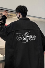 牛仔夹克男大码牛仔外套男茄克NJ77404-P60，男装工装外套，电商A040