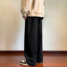 新款时尚潮男百搭宽松休闲阔腿裤，男装休闲裤，四季星座218-1