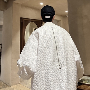 港风夹克男潮牌大皂风夹克男女情侣大码工装外套JK8743P100控138图片