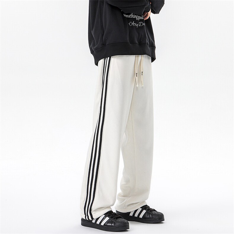 春季加长版裤子男款高个子188休闲条纹卫裤115cm运动裤KZ017P48,男装休闲裤,电商B312