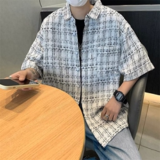夏季新款小香风短袖衬衫C5525P40，男装衬衫，星座1116-2