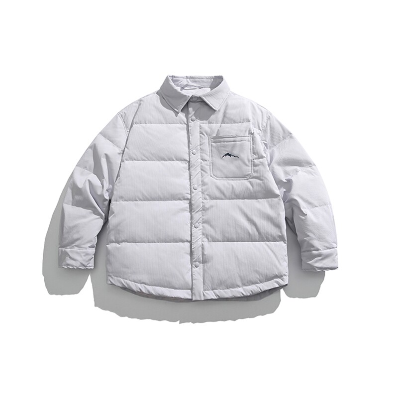 外27-2日系工装衬衫夹克羽绒服90白鸭绒(新标）YR05-P195,男装夹克,新杭派外27-2