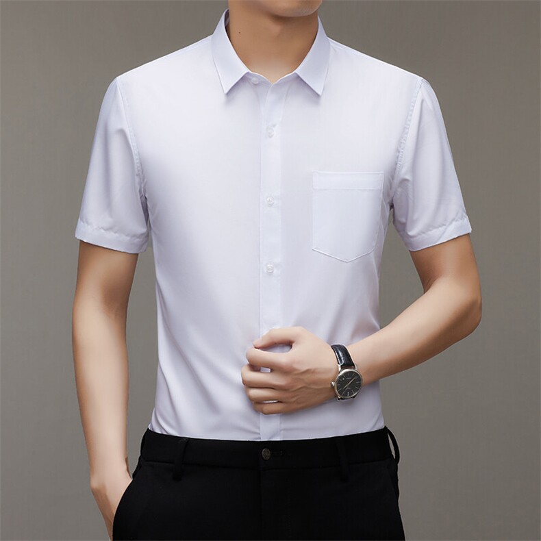 BGW502211夏季新款男士梭织短袖衬衣百搭衬衫商务男装图片