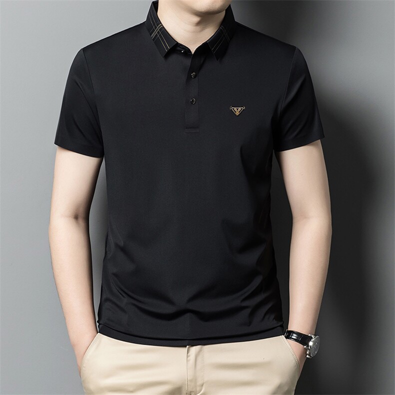 Y60158钱塘2020-2夏季新款男士翻领短袖T恤时尚休闲百搭上衣P43,男装T恤,钱塘207-2