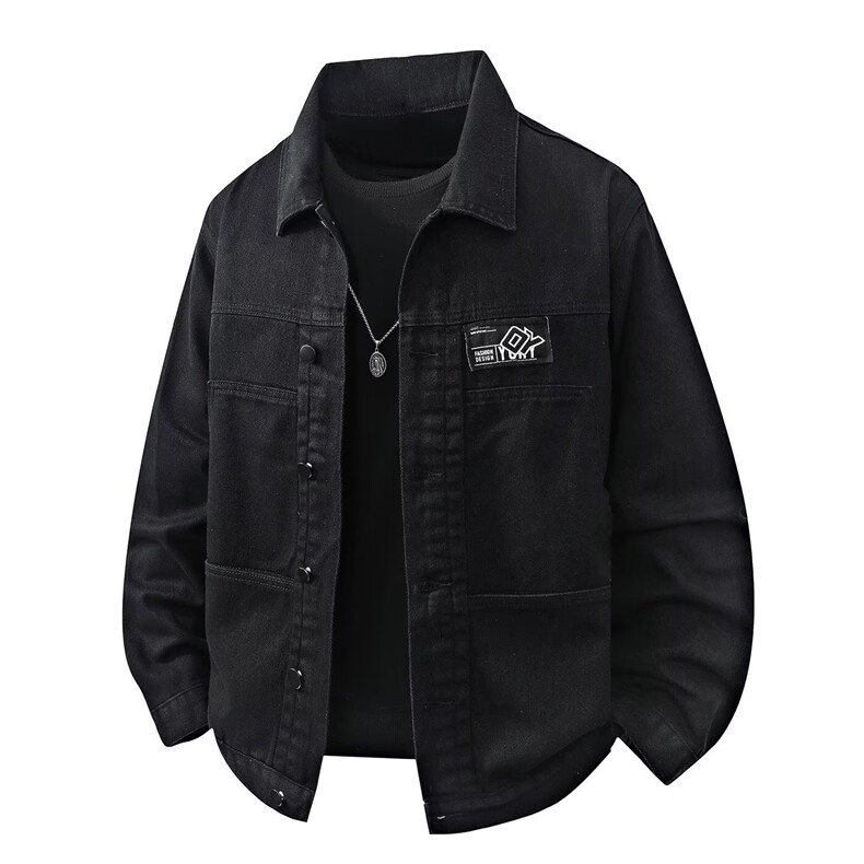 1506/QAC80050/P65清仓捡漏牛仔外套男秋季日系夹克休闲上衣服,男装工装外套,星座1506