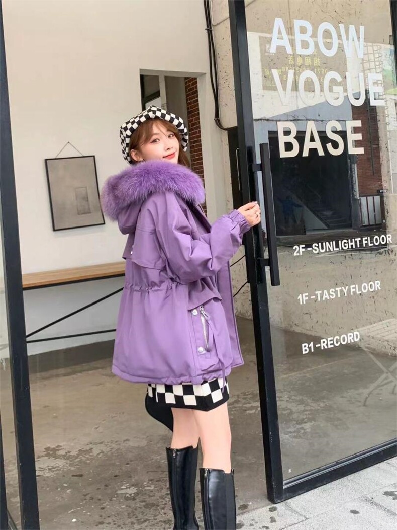 休闲真毛领羽绒服，女装羽绒服，Balance Studio