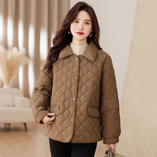 简约百搭白鸭绒羽绒服女2025新款衬衫领轻薄羽绒服休闲短外套，女装羽绒服，衣之秀