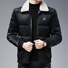 冬季翻领羽绒服男商务冬季可脱卸毛领厚款保暖外套ZA67726-P290，男装羽绒服，电商B212（原钱塘6029）