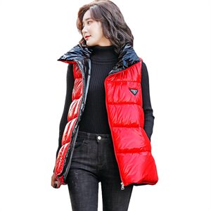 2025年冬季新款时髦暖冬时尚短款棉马甲拉链连帽,女装马甲,卡杰菲