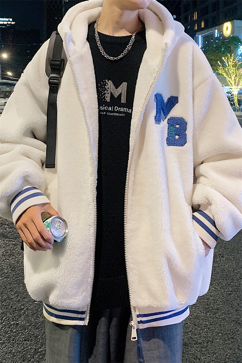 冬装青少年加绒加厚棉衣羊羔绒宽松外套男女同款917-P110控价158,男装棉衣,电商A441-1