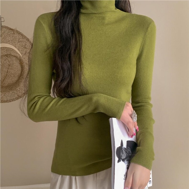 秋冬季羊毛休闲简约时尚百搭自由领弹力羊毛衫,女装羊毛衫,纳驰羊绒
