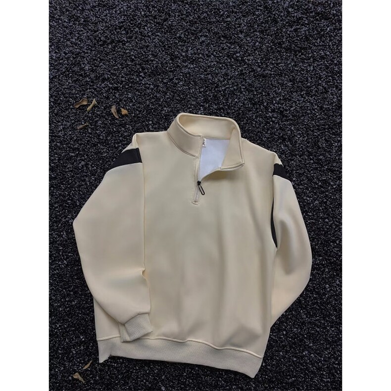 半拉链Polo衫撞色卫衣男秋季 WY51 P45图片