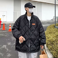 冬季菱格棉服男女2024新款棒球服休闲宽松情侣外套棉袄MZ003-P82，男装棉衣，星座412-3