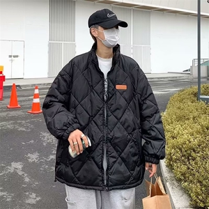 冬季菱格棉服男女2024新款棒球服休闲宽松情侣外套棉袄MZ003-P82图片