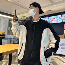 美式ins高街暗黑痞帅型男机车服外套上衣JK02306-P65，男装夹克，星座308B-1