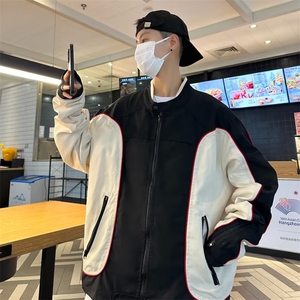 美式ins高街暗黑痞帅型男机车服外套上衣JK02306-P65图片