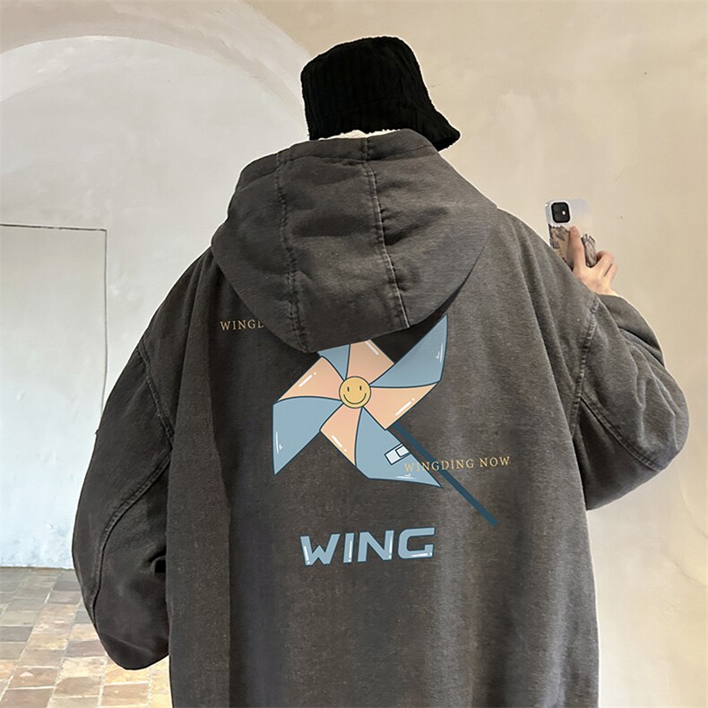 控价158牛仔外套男大码加厚加绒棉衣男羊羔毛棉服男NM53112-P140,男装棉衣,电商A040