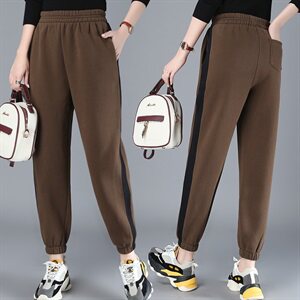 潮流舒适时尚中腰裤子宽松2020年冬季休闲个性优雅,女装裤子,小林双子