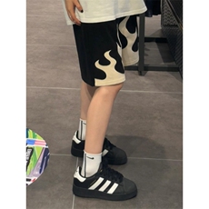 【有货】火焰短裤男美式高街hiphop裤子宽松五分裤GK16LL-特P30，男装牛仔裤，星座1007（原301D）