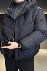 新标90绒冬季男士连帽泡芙云朵羽绒服宽松保暖外套2722-P335，男装羽绒服，电商B338