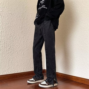 春秋季美式百搭裤子潮流宽松直筒阔腿休闲长裤男牛仔裤 K5027-P48图片