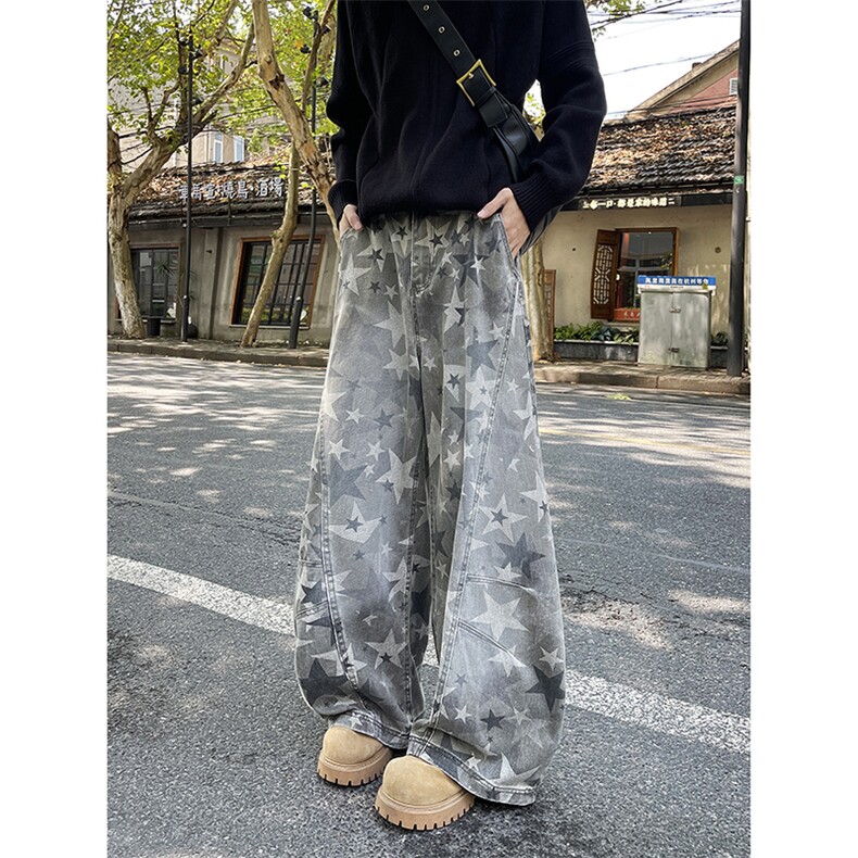 现货！！cleanfit迷彩水洗裤子高街vibe美式复古裤RA716-P55，男装休闲裤，星座1005-6