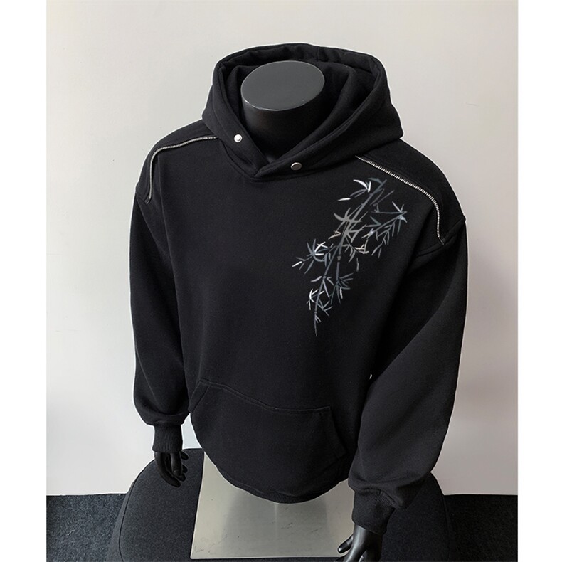 360克重磅图拉链华棉连帽卫衣【有货】C403A-WY25321LLJR-P85,男装卫衣,电商C403A