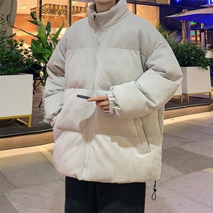 港风麂皮绒棉服男冬新款情侣棉衣外套加厚棉袄羽绒服MY8805-P68图片