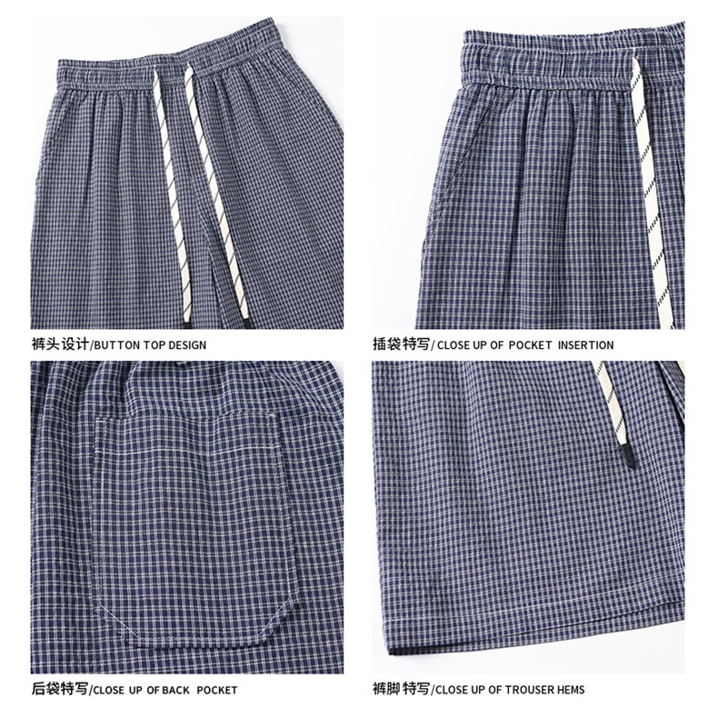 2025夏季新款白底大码美式格子短裤M-5XLHK25248-特P30,男装休闲裤,电商A022