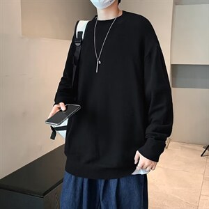 男秋冬季新款潮韩版百搭情侣毛衣针织衫外套XM05P32图片