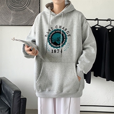 L2479P48秋冬新款卫衣男装宽松港风日系外套连帽衣服宽松卫衣，男装卫衣，星座510A-1