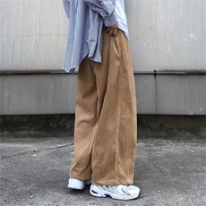 日系复古裤子男春秋季韩版ins高街潮牌宽松直筒阔腿裤K7048P35，男装休闲裤，星座1116-2