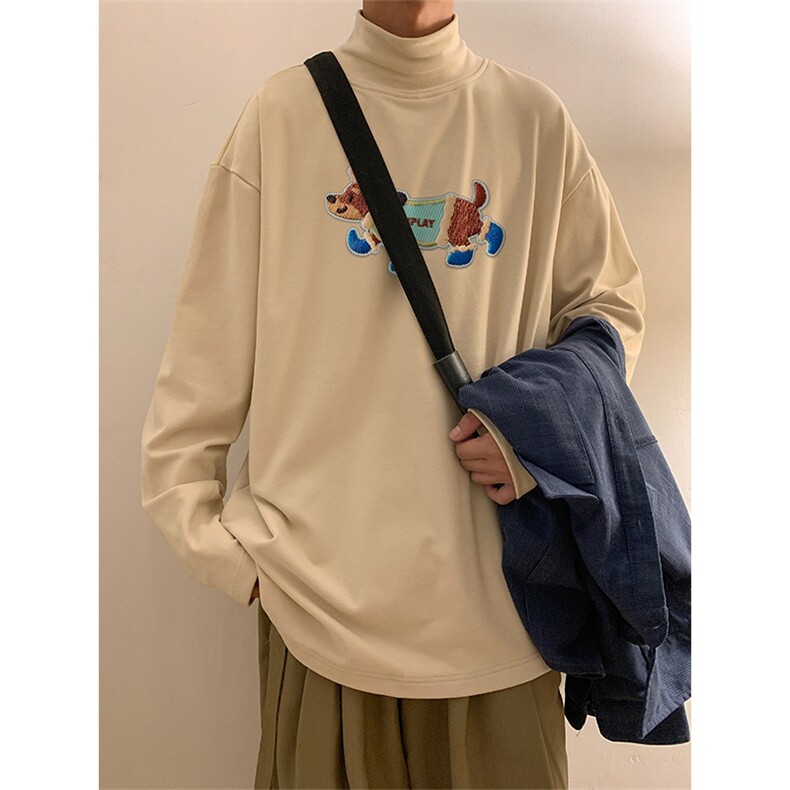 德绒打底衫DT2703-TP3548美式高街休闲韩系半高领保暖卫衣,男装卫衣,电商A102