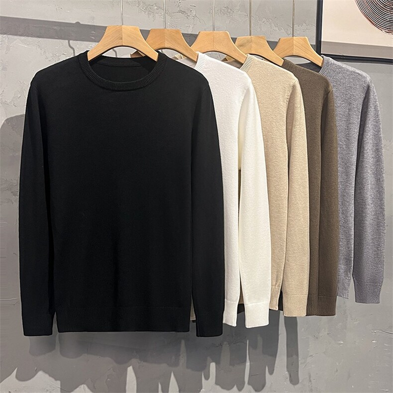 春秋男士圆领保暖内衣外穿上衣单件长袖打底毛衫秋衣纯色1066P45，男装T恤，星座410-2