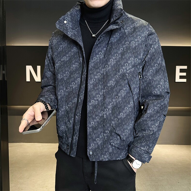 数据男士羽绒服标90保暖时尚外套潮牌印花B317/6610/P245,男装羽绒服,电商B317