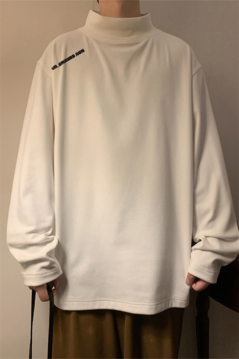 2024冬季新款黄墙大码印花半高领德绒M-5XHT24922-11-特P20,男装T恤,电商A022