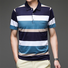 精品时尚短袖T恤上衣夏季男士休闲透气半袖体恤POLO衫NX8823-P45，男装Polo衫，星座1105-3