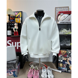 假模春装500克重磅套头拉链卫衣男女装宽松春季外套上衣S391特P78