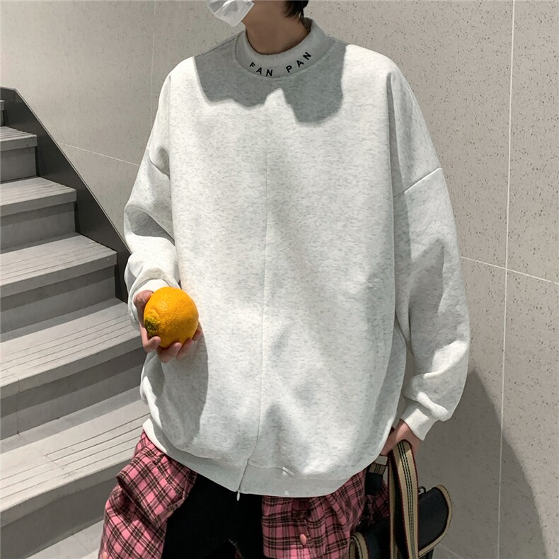 2025秋冬立体裁剪螺纹刺绣拉链套头华棉卫衣 W56685/特P42 花灰图片