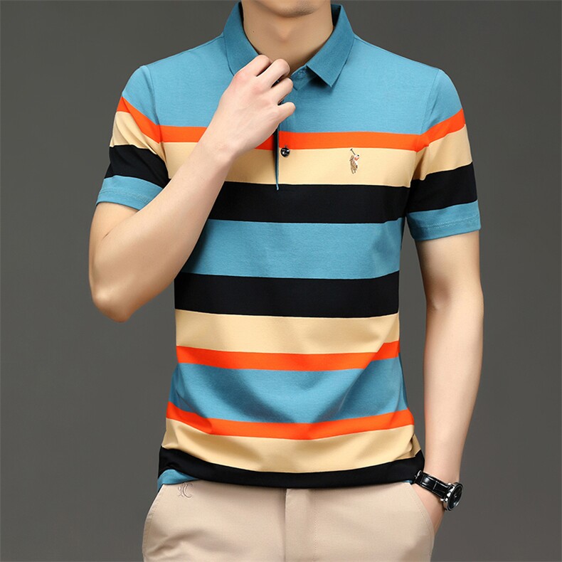 短袖polo衫男士时尚上衣翻领百搭夏季商务宽松潮流T恤SQ8809-P53,男装Polo衫,星座1105-3