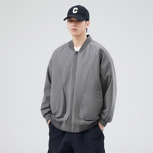 户外夹克男棒球领纯色上衣冲锋衣外套DSA157B-JK7869-P70图片