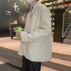 休闲西装男韩版潮流痞子帅气个性2024秋冬季新款ins外套W5135-P43，男装西服，星座412-3