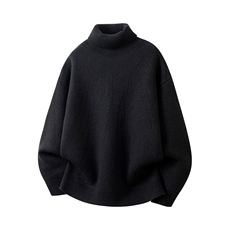 8507JH-3DP35升级款两翻领加厚毛衣慵懒风男针织衫高领线衫，男装针织衫/毛衣，星座614